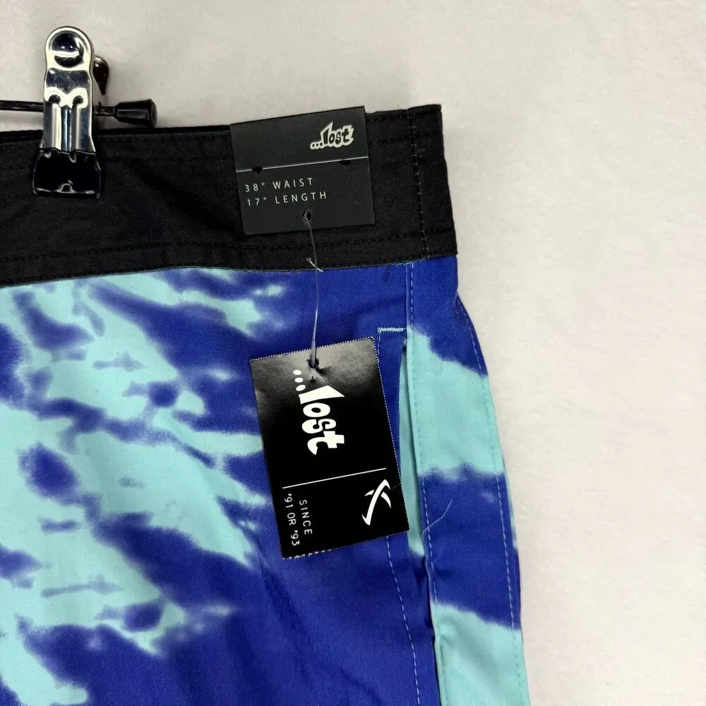 ...lost Mens Matrix Board Shorts Swim Size 38 7 Inseam‎ NEW